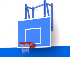 Щит баскетбольный тренировочный 1200х900 мм с регулировкой высоты (оргстекло 10 мм)