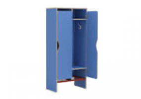 Шкаф для одежды 2-секционный 610x340x1380мм