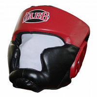 Шлем бокс.(иск.кожа) Jabb JE-2090 черный/красный L